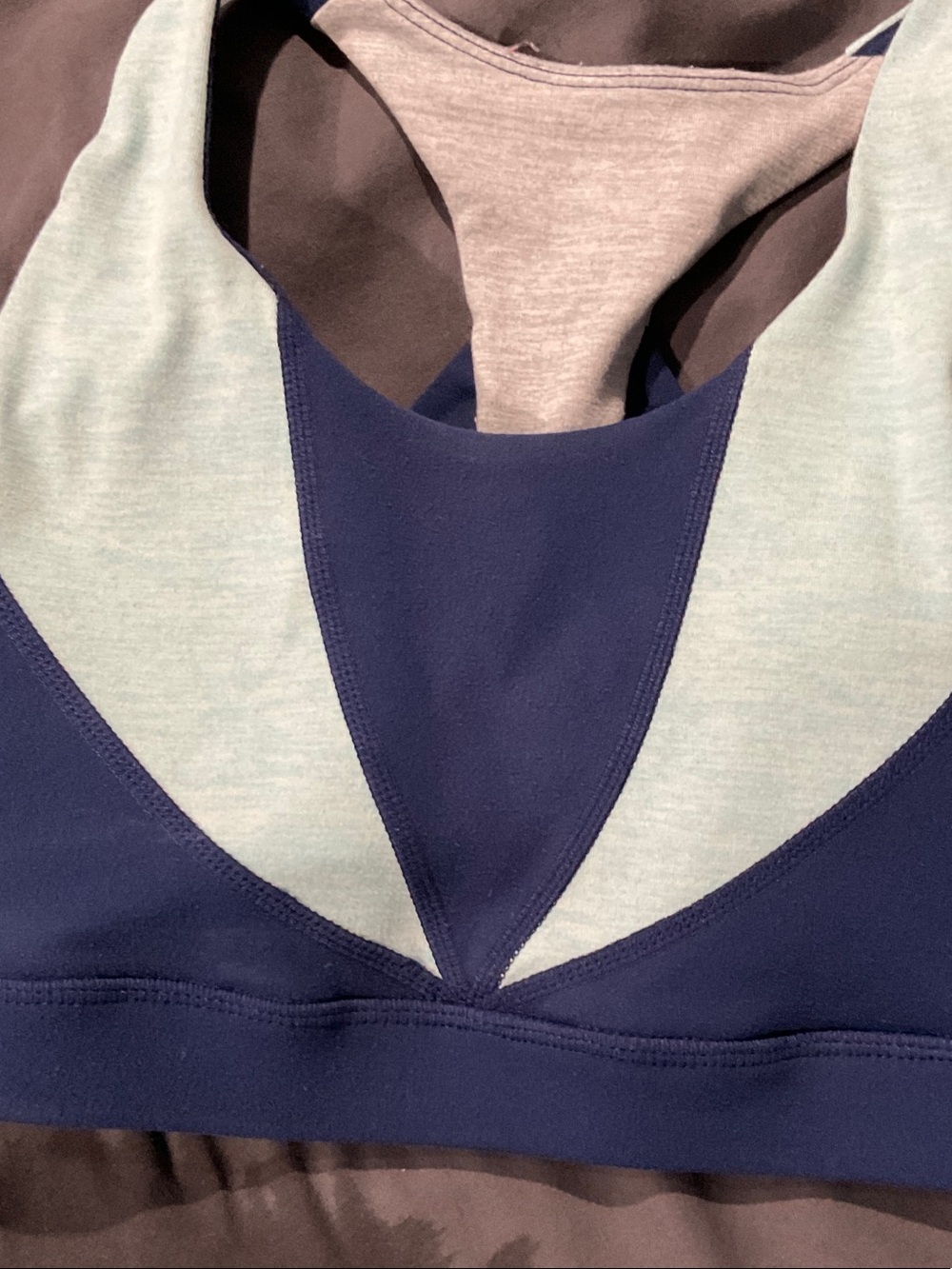 GAIM Blue/Grey Workout Bra